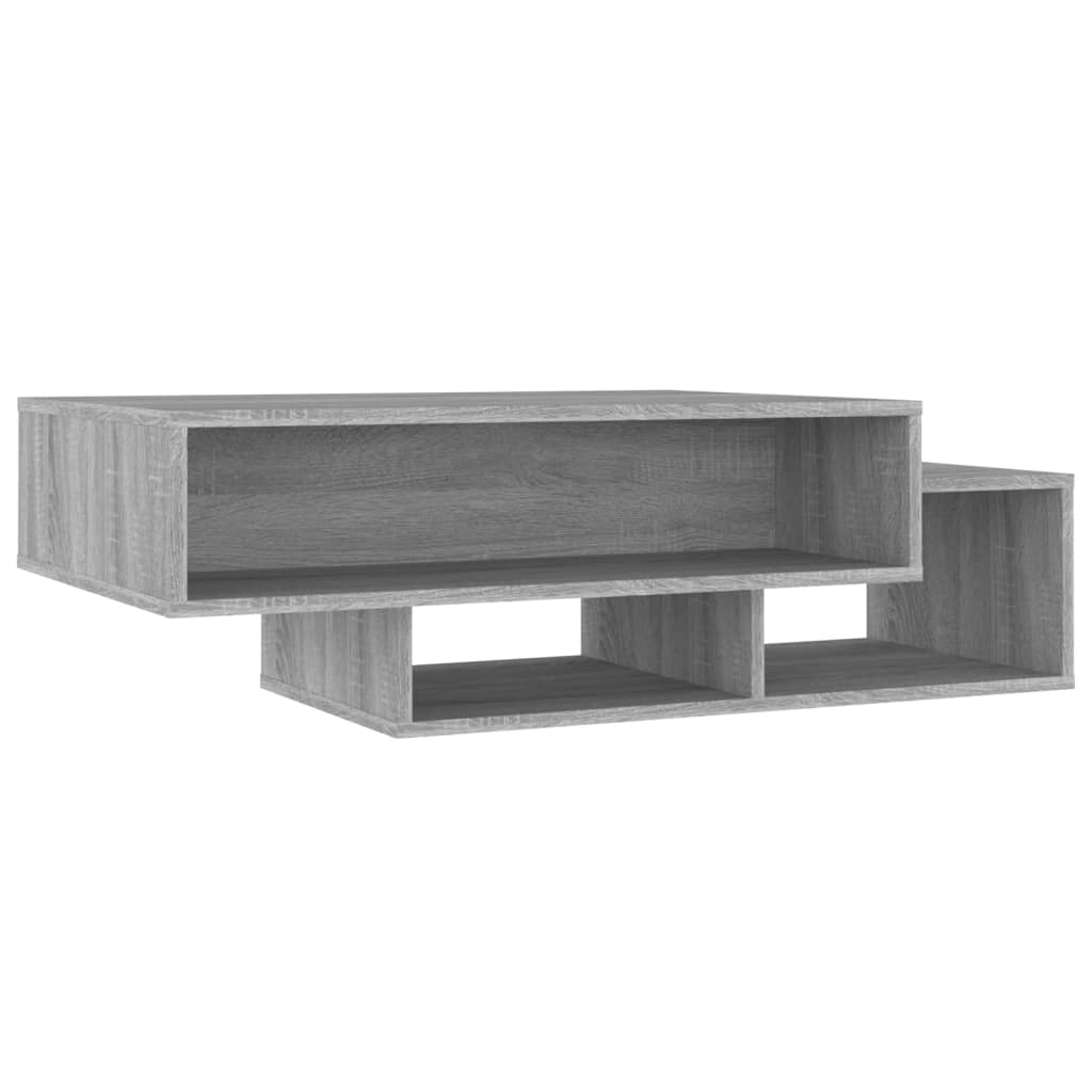 vidaXL Mesa de centro madera contrachapada gris Sonoma 105x55x32 cm
