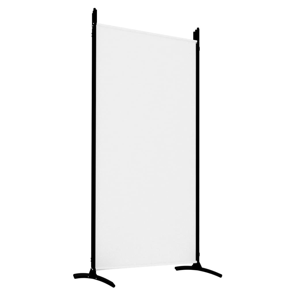 vidaXL Biombo divisor de 5 paneles de tela blanco 433x180 cm