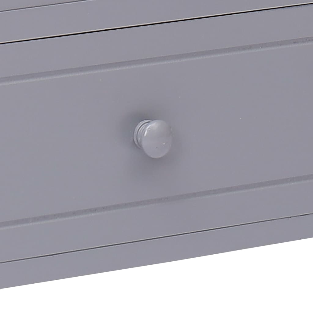 vidaXL Mueble para TV madera de paulownia gris 115x30x40 cm