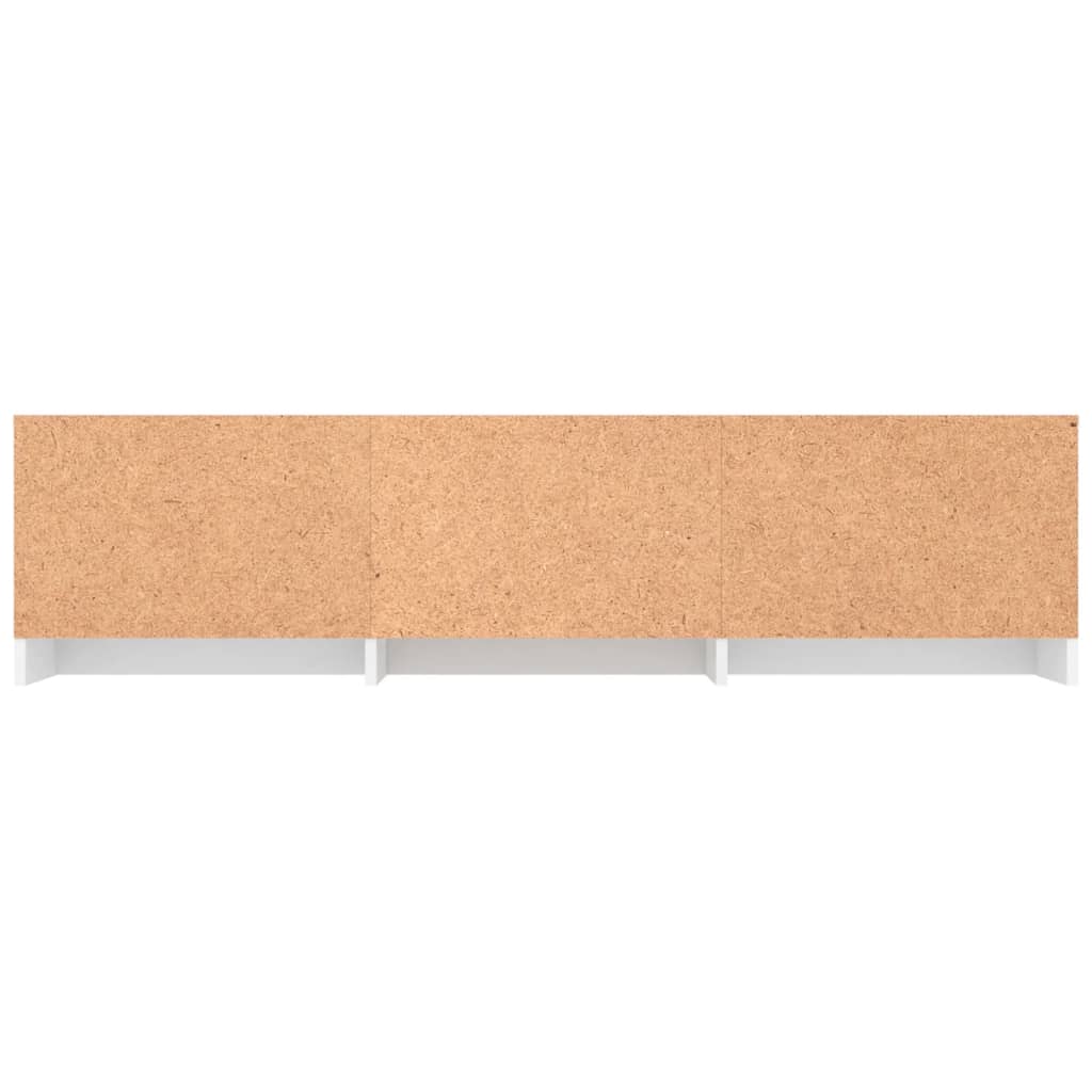vidaXL Mueble para TV madera contrachapada blanco 140x40x35,5 cm