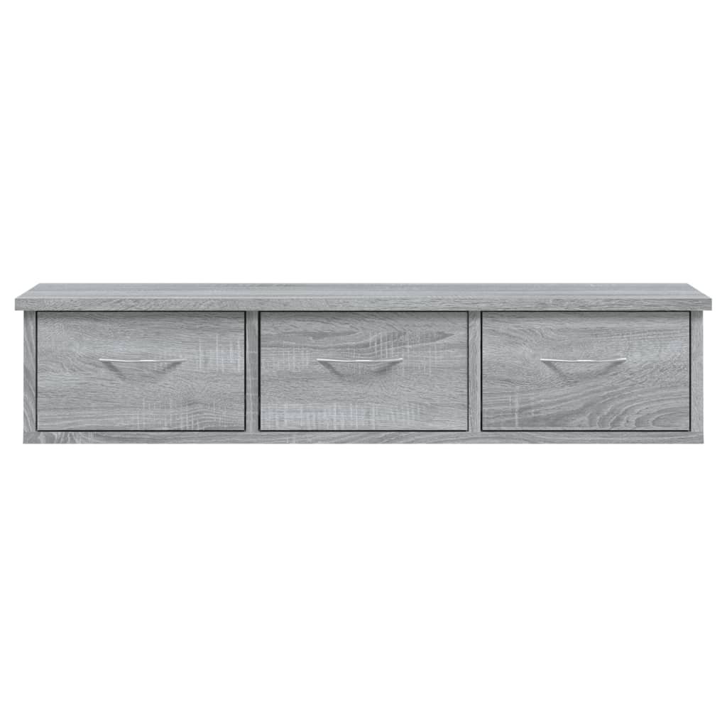vidaXL Armario de pared madera de ingeniería gris Sonoma 88x26x18,5 cm