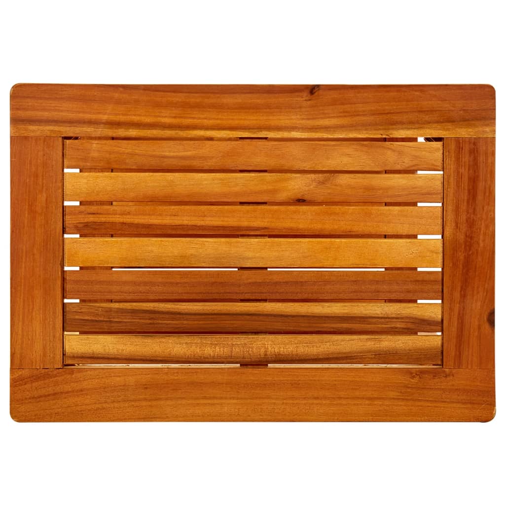 vidaXL Mesa de centro de madera maciza de acacia 50x35x45 cm