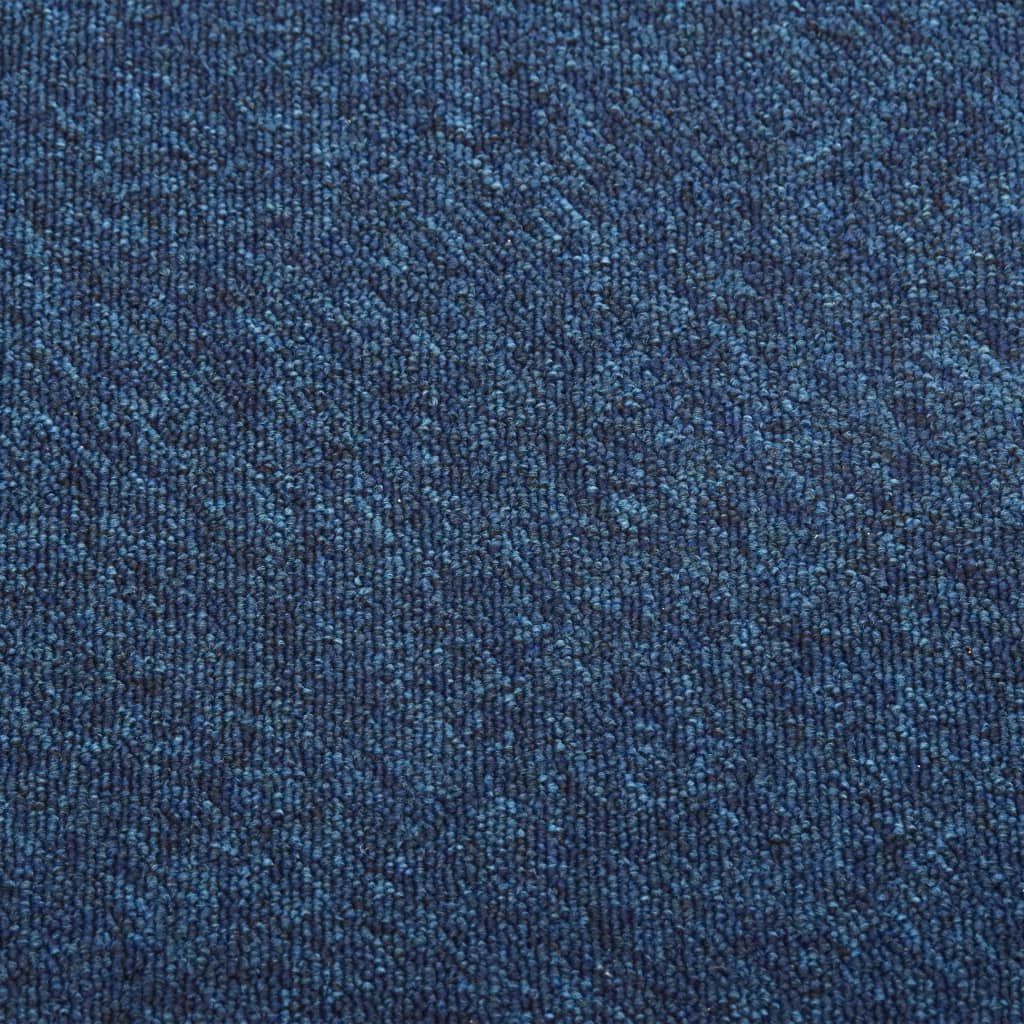 vidaXL Baldosas de suelo de moqueta 20 uds 5 m² 50x50 cm azul oscuro