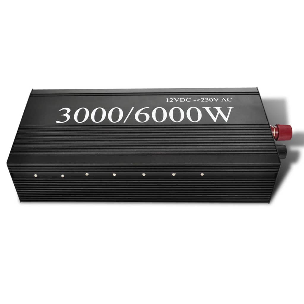Convertidor 3000/6000 Vatio Negro