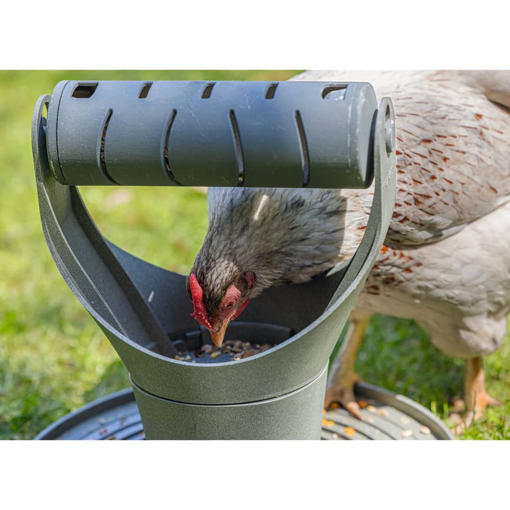 Beeztees Torre de alimentación y juego para pollos gris 30x30x30 cm