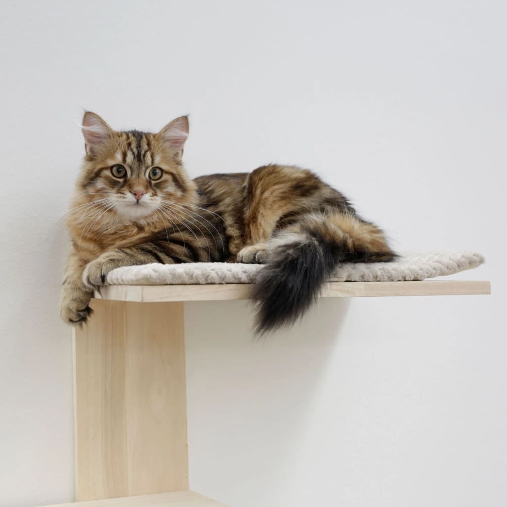 Kerbl Rascador para gatos Timber Wall color natural y gris taupe 150cm
