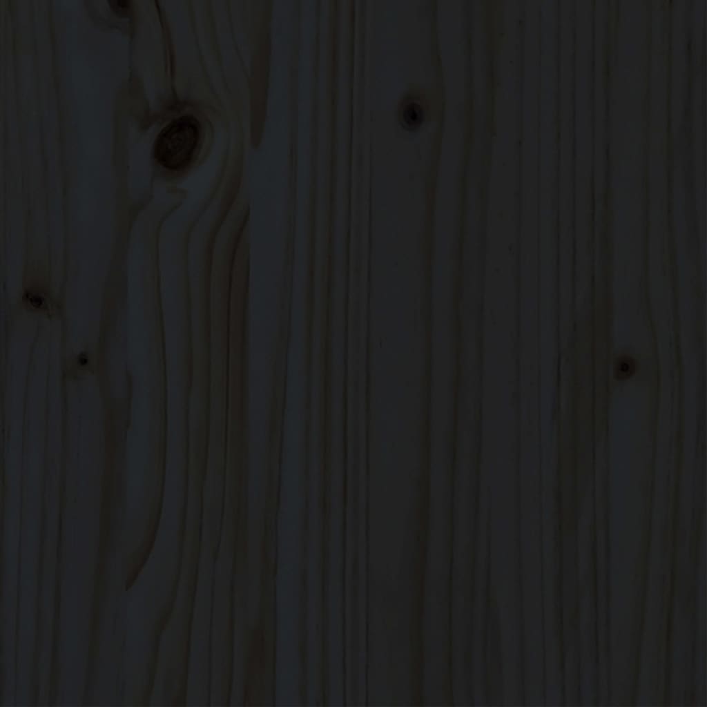 vidaXL Estructura cama madera maciza pino doble negra 120x190 cm