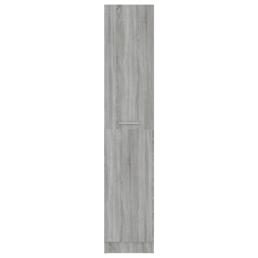 vidaXL Armario boticario contrachapado gris Sonoma 30x42,5x150 cm