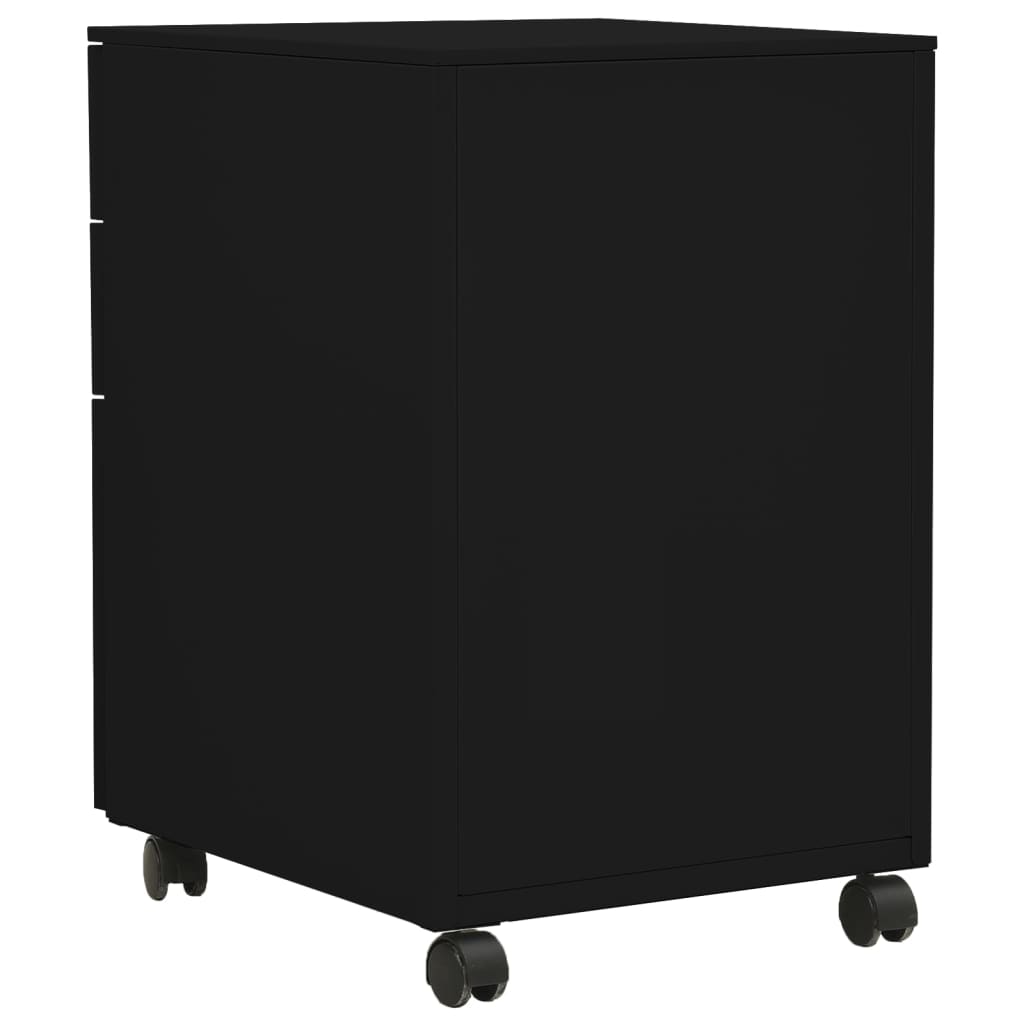 vidaXL Armario archivador acero negro 39x45x60 cm