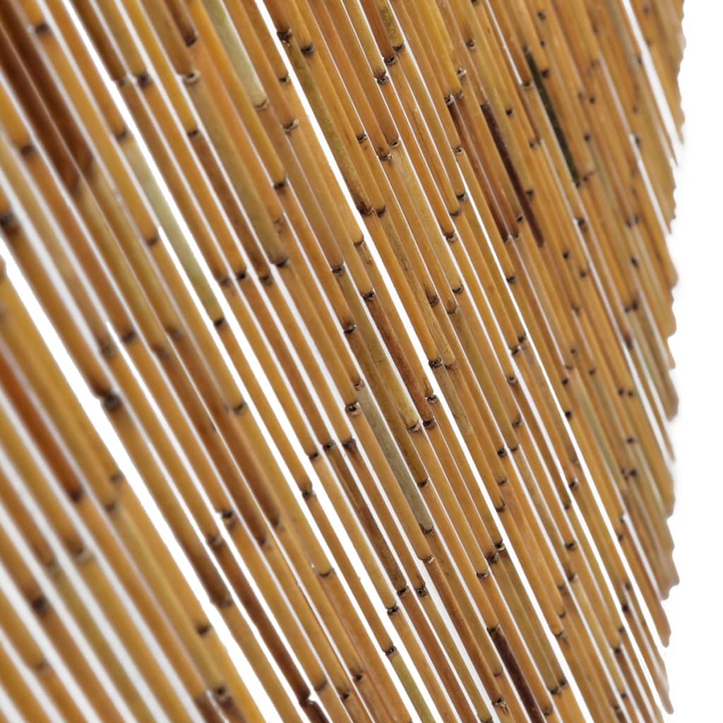 vidaXL Cortina de bambú para puerta contra insectos 120x220 cm