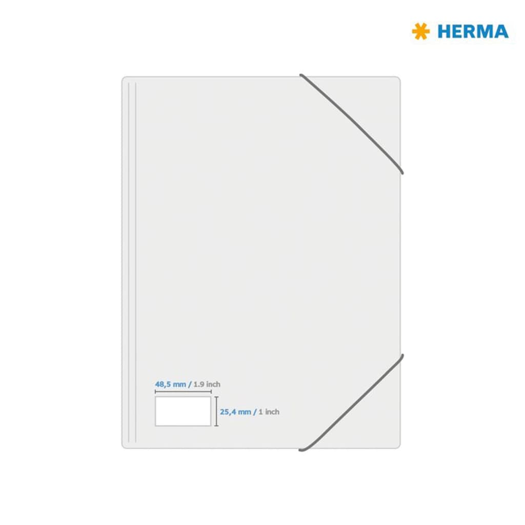 HERMA Etiquetas permanentes PREMIUM 100 hojas A4 48,5x25,4 mm