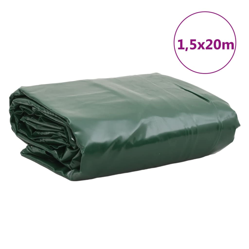 vidaXL Lona verde 1,5x20 m 650 g/m²