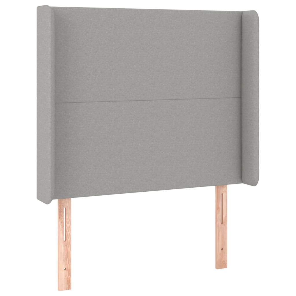vidaXL Cama box spring con colchón tela gris claro 100x200 cm