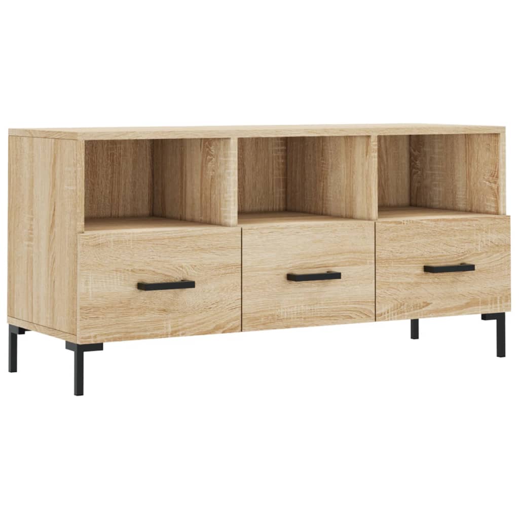vidaXL Mueble de TV madera de ingeniería roble Sonoma 102x36x50 cm