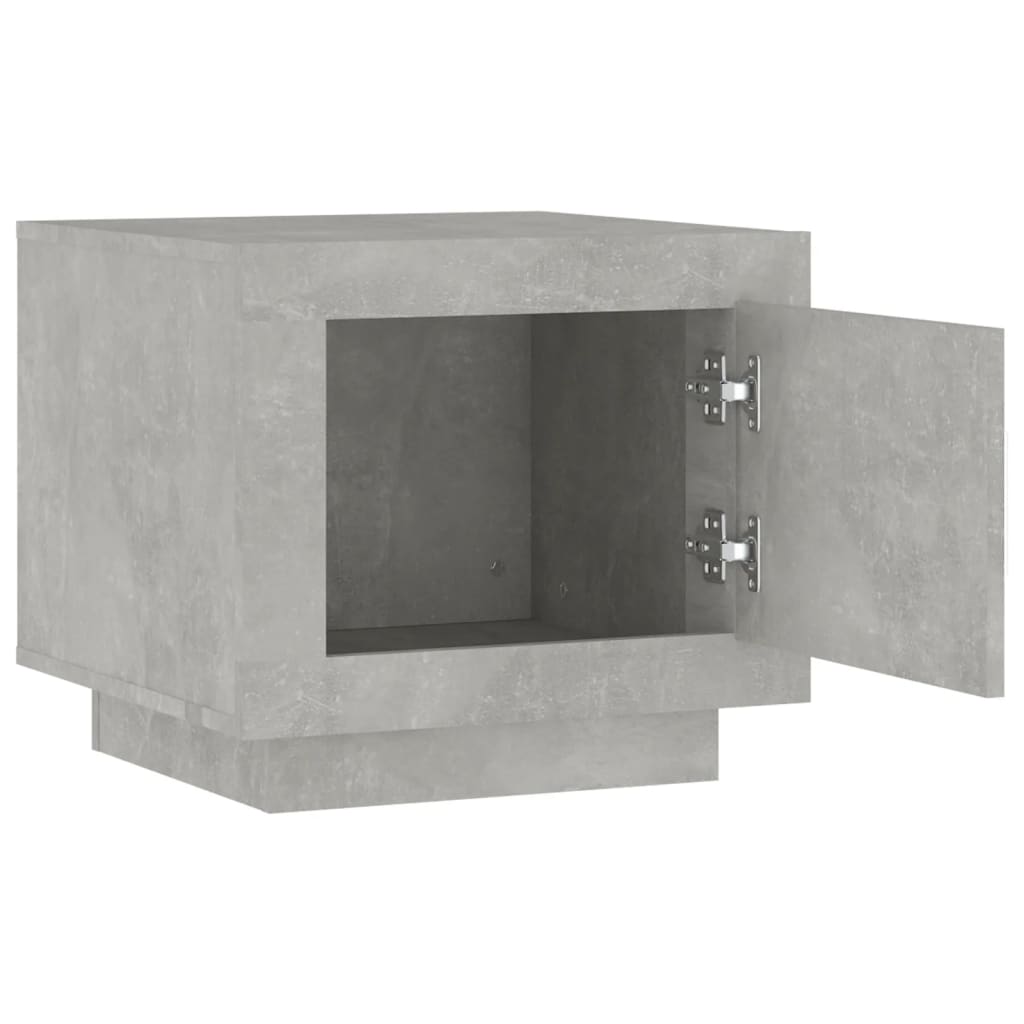 vidaXL Mesa de centro madera contrachapada gris hormigón 51x50x45 cm