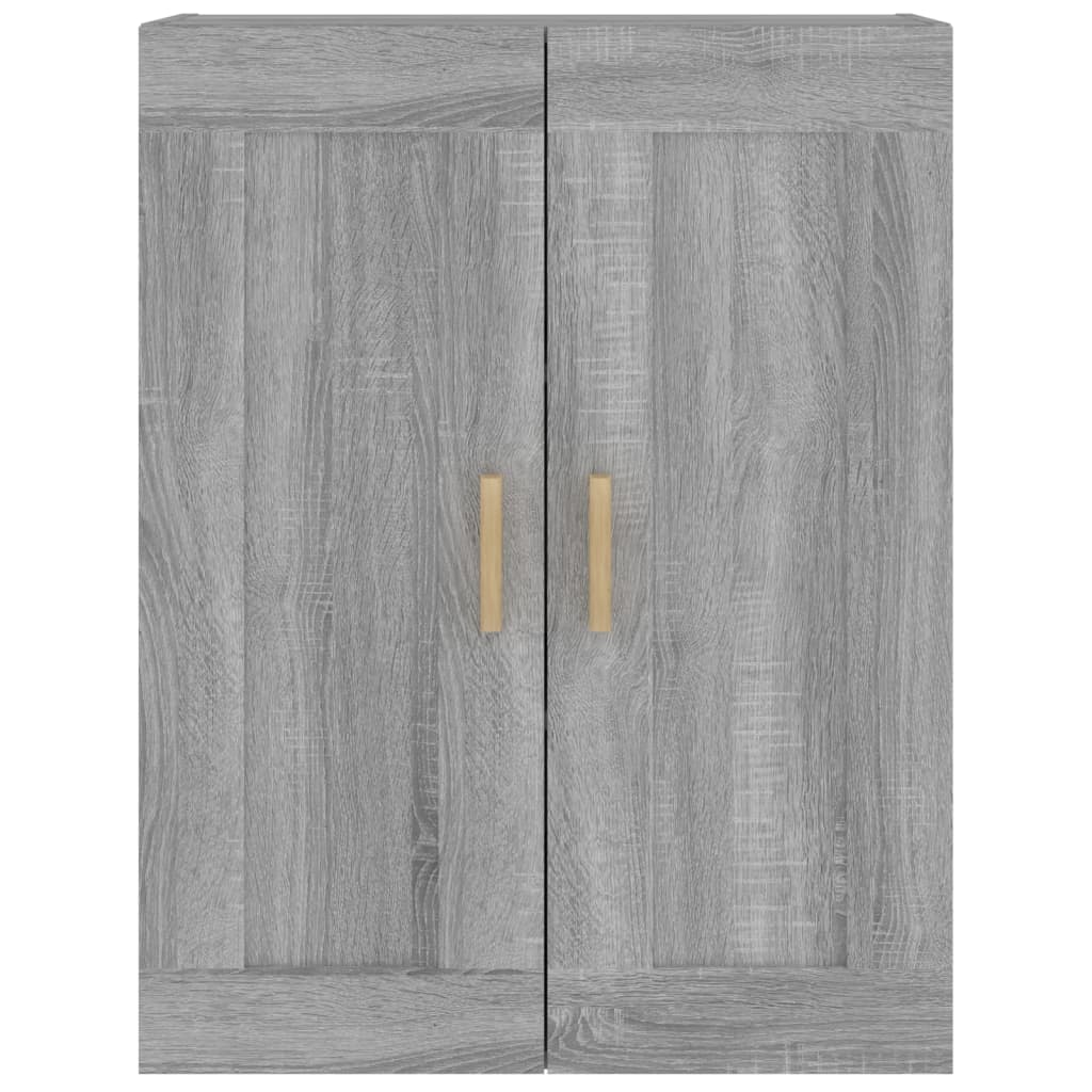 vidaXL Armario de pared madera ingeniería gris Sonoma 69,5x32,5x90 cm