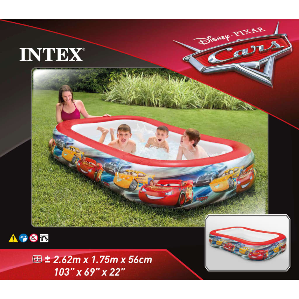 Intex Cars Piscina multicolor 262x175x56 cm