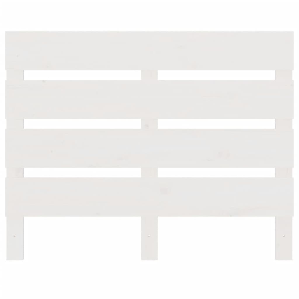 vidaXL Cabecero de cama madera maciza de pino blanco 100x3x80 cm