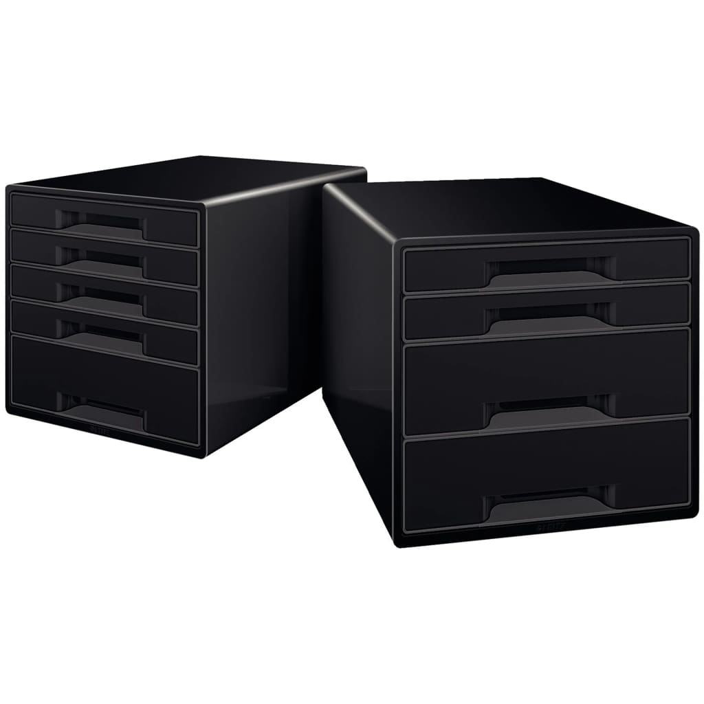 Leitz Cubo de 4 cajones de escritorio negro
