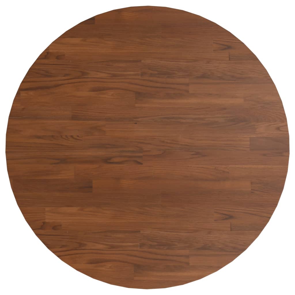 vidaXL Tablero de mesa redonda madera de roble marrón oscuro Ø50x1,5cm