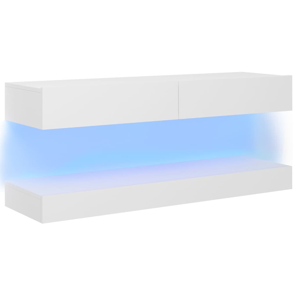 vidaXL Mueble para TV con luces LED blanco 120x35 cm