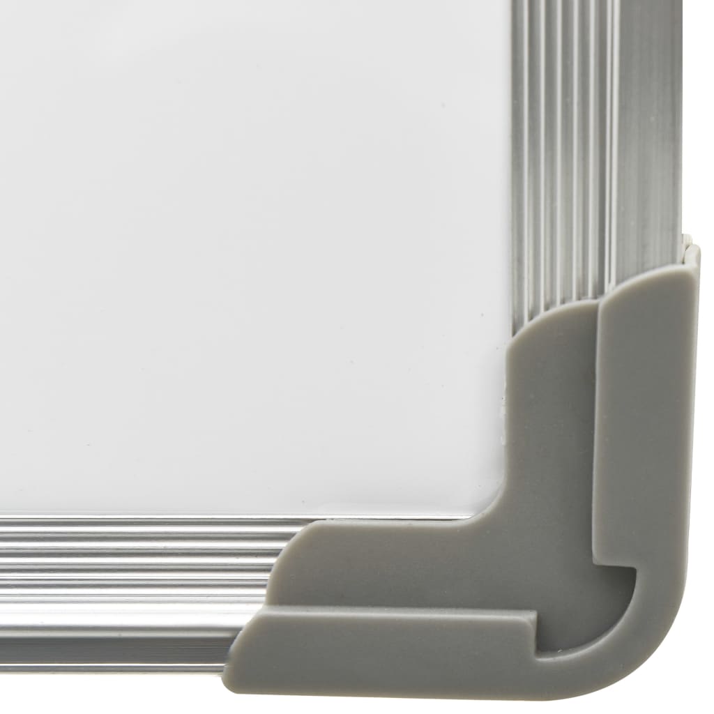 vidaXL Pizarra magnética de borrado en seco acero blanco 90x60 cm