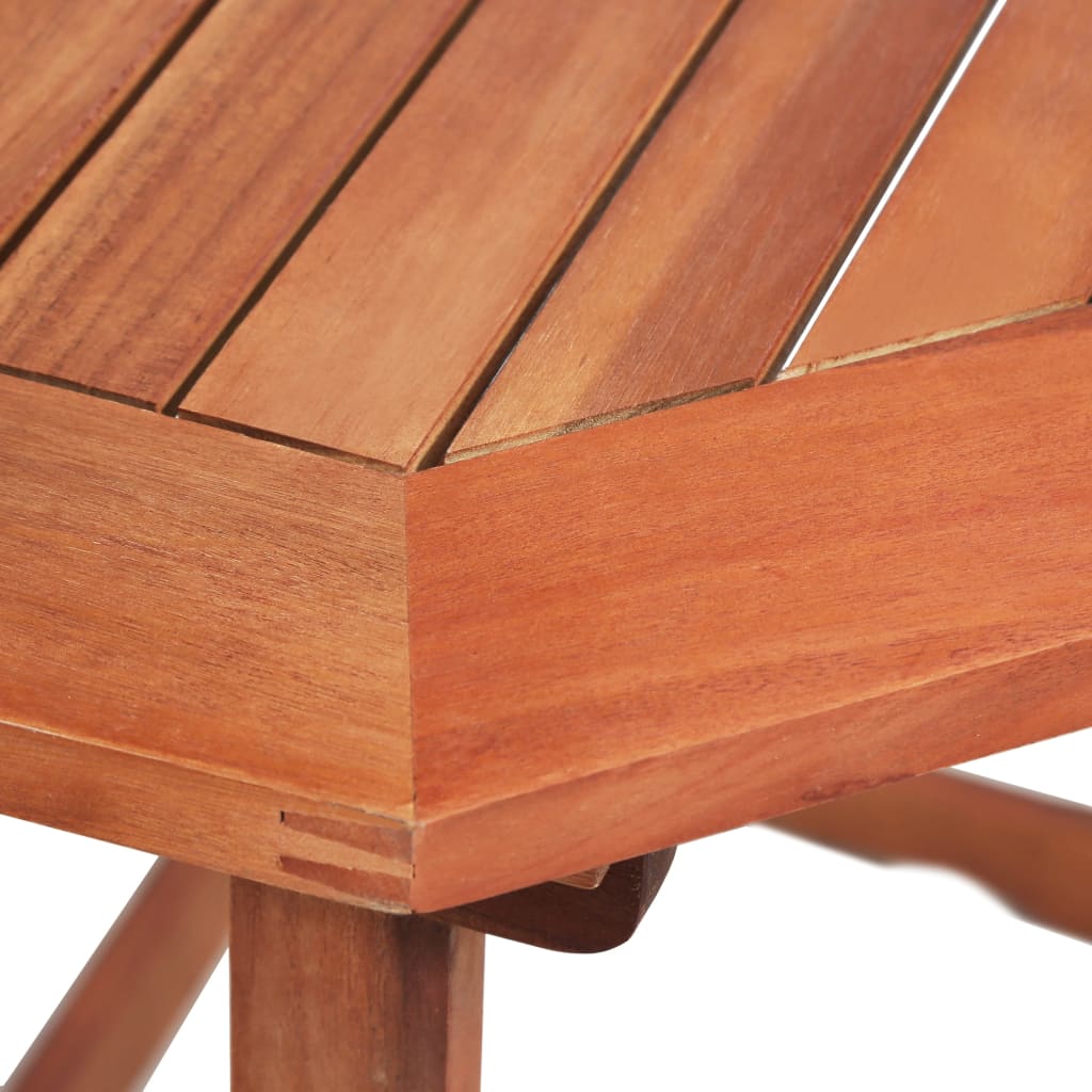 vidaXL Mesa para terraza bistró madera maciza de acacia 90x50x75 cm