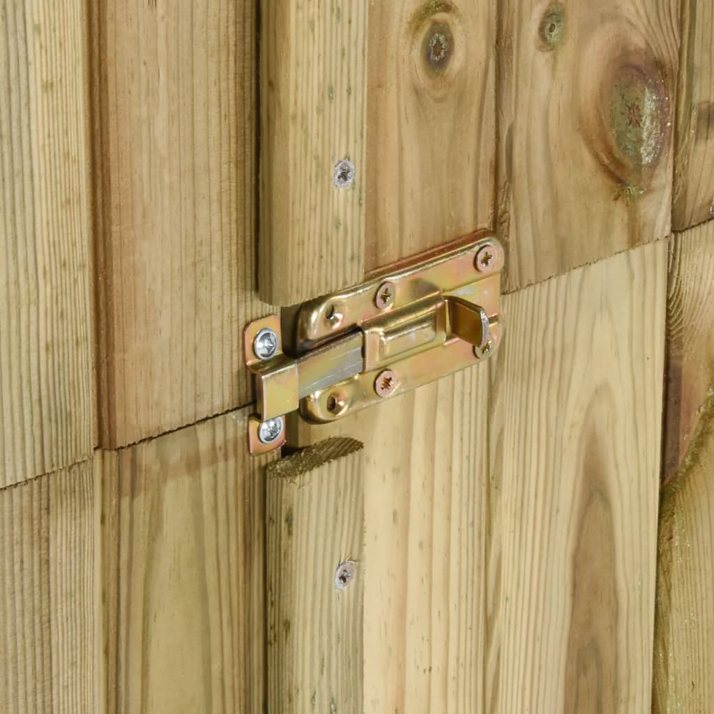 vidaXL Caseta herramientas de jardín madera de pino 85x48x177 cm