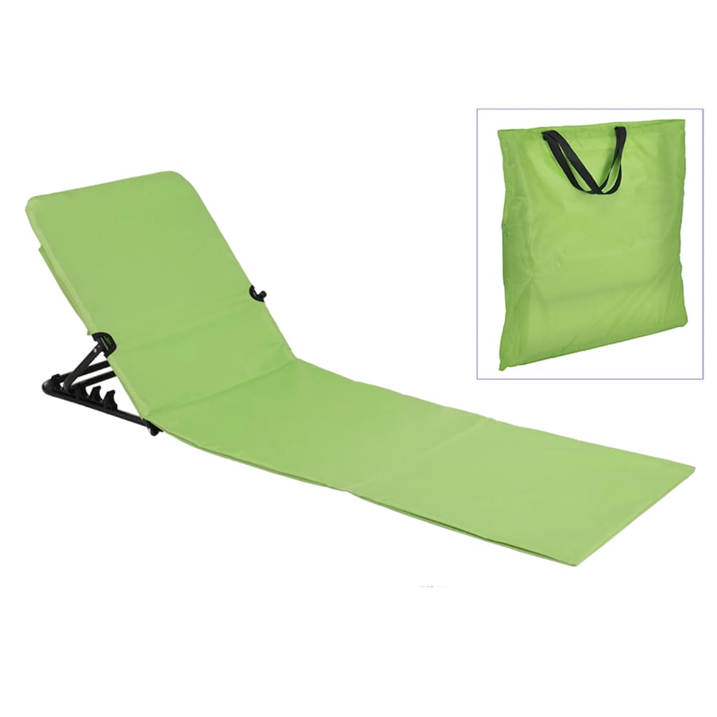 HI Esterilla silla plegable de playa PVC verde