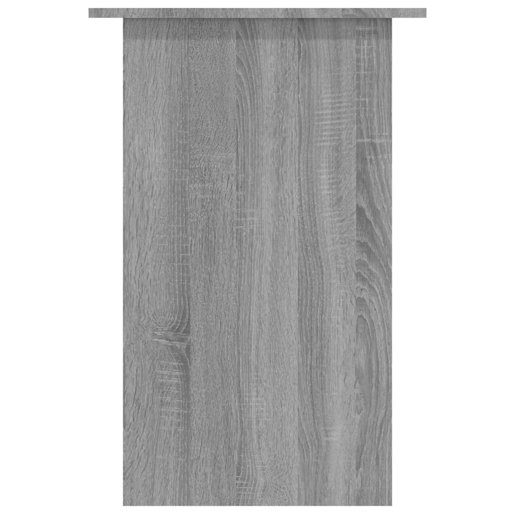 vidaXL Escritorio de madera contrachapada gris Sonoma 90x50x74 cm