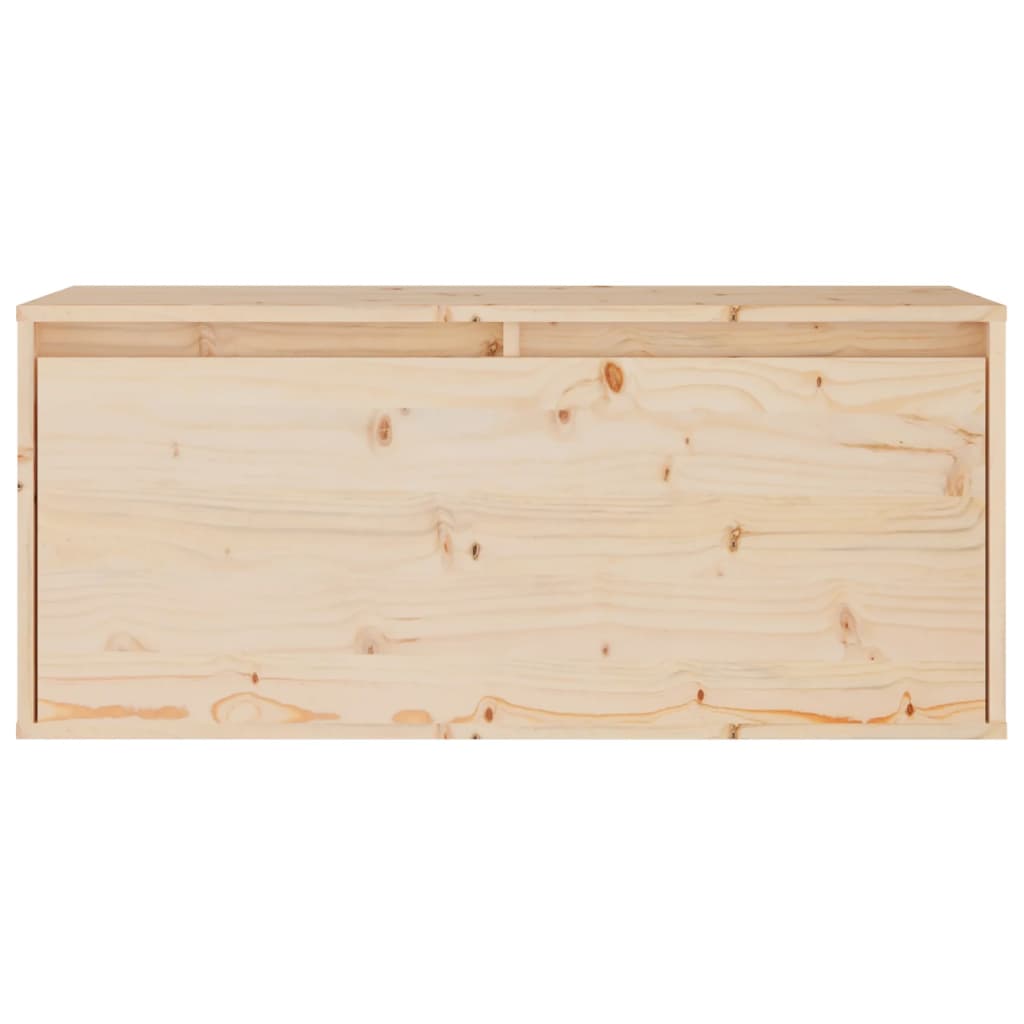 vidaXL Armario de pared de madera maciza de pino 80x30x35 cm