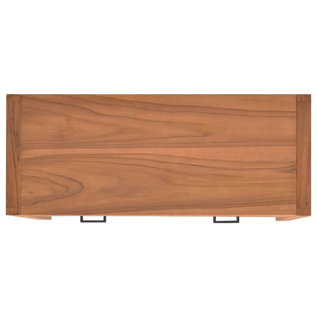 vidaXL Mueble de TV de madera de teca 100x40x45 cm