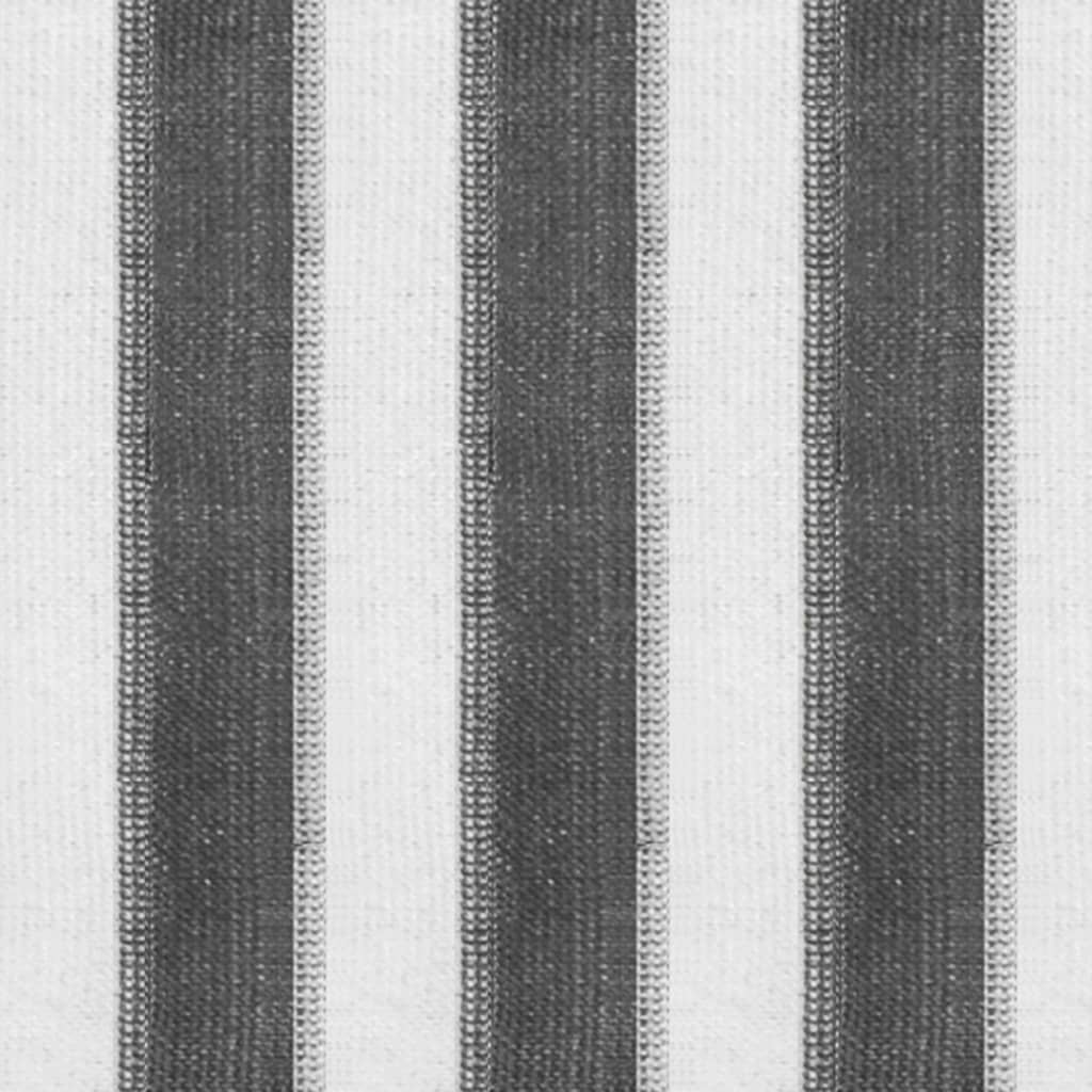 vidaXL Persiana enrollable 140x230 cm a rayas gris antracita y blanca