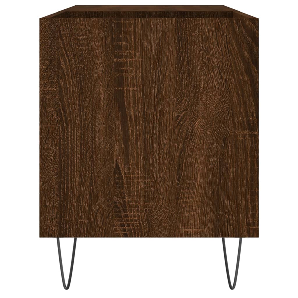 vidaXL Mueble de discos madera de ingeniería marrón roble 85x38x48 cm