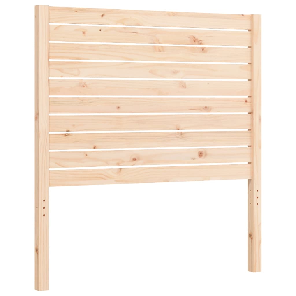 vidaXL Estructura de cama individual con cabecero madera maciza