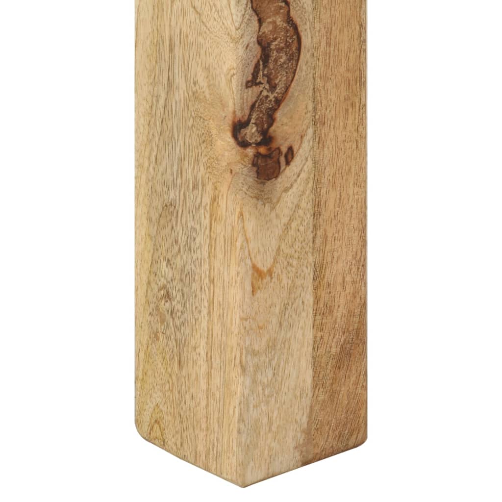 vidaXL Mesa de centro de madera maciza de mango 60x60x35 cm