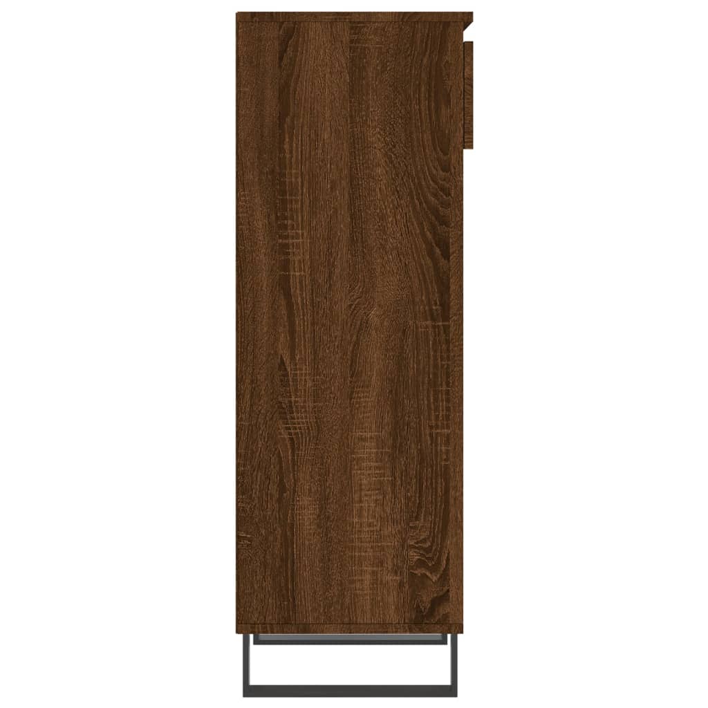 vidaXL Mueble zapatero madera contrachapada roble marrón 40x36x105 cm