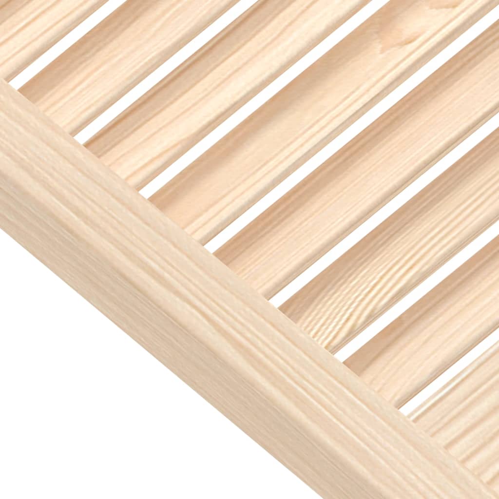 vidaXL Puertas tipo persiana 2 uds madera maciza de pino 99,3x59,4cm