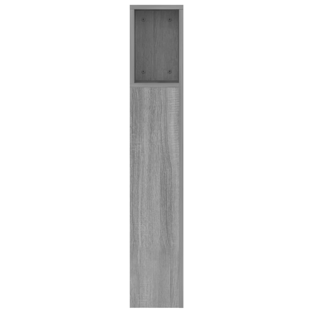 vidaXL Mueble cabecero gris Sonoma 160x18,5x104,5 cm