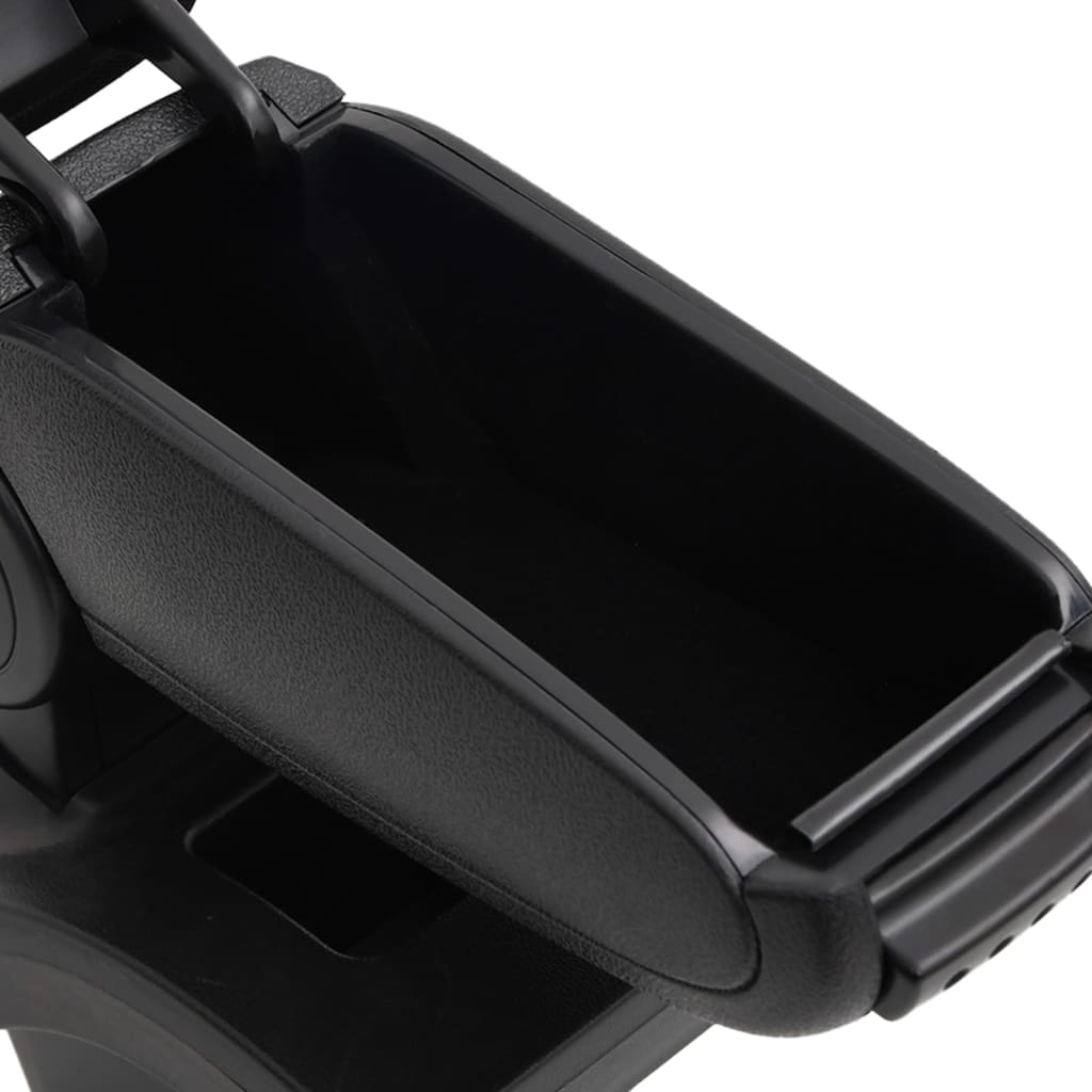 vidaXL Reposabrazos para coche ABS negro 16x30x(40-50) cm