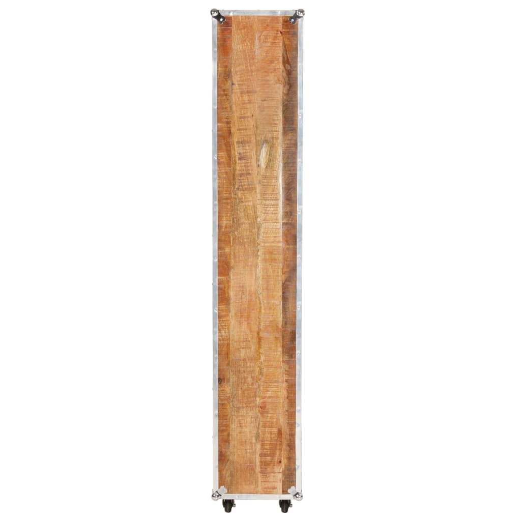 vidaXL Estantería de madera maciza de mango en bruto 56x28x163 cm
