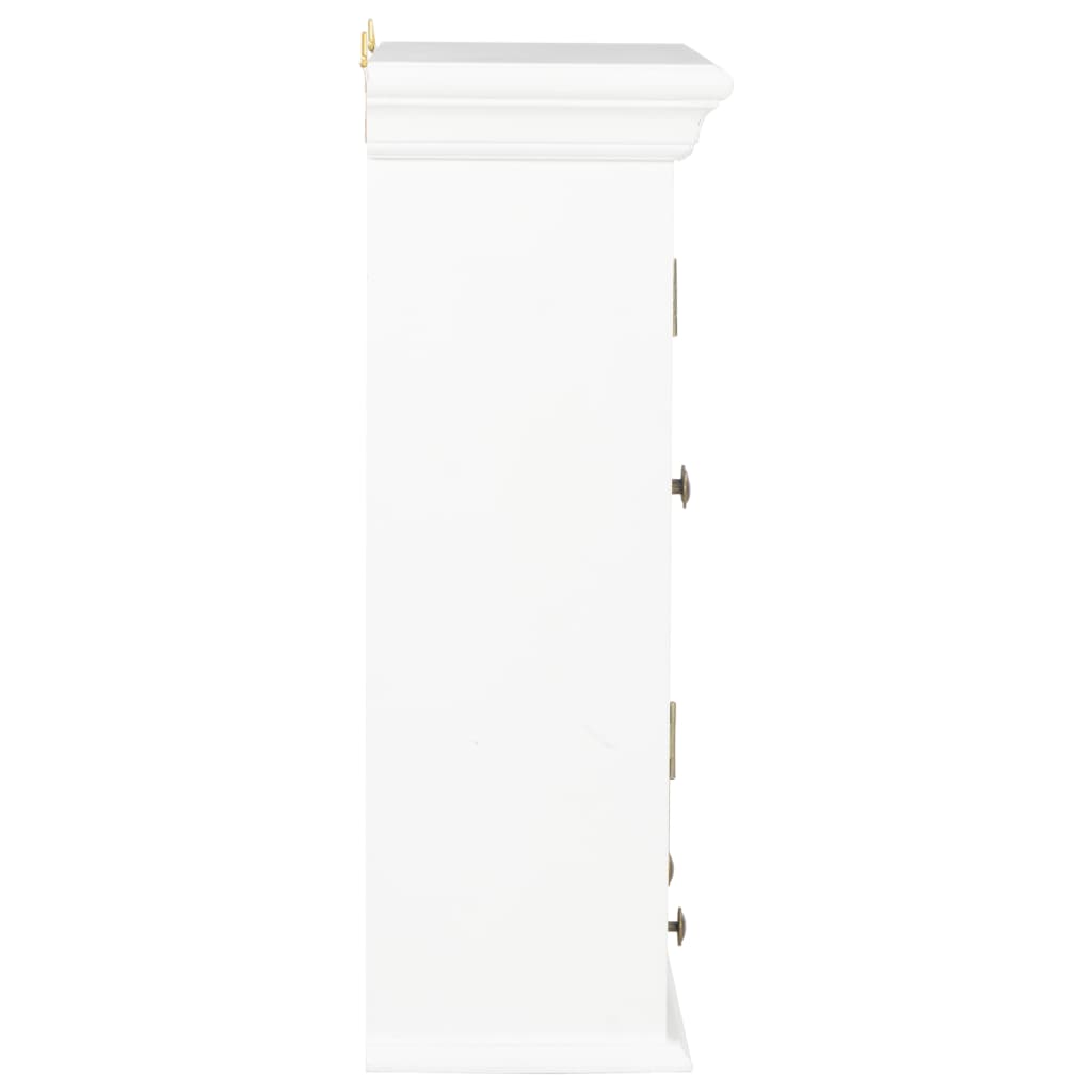 vidaXL Armario de pared de madera maciza blanco 49x22x59 cm