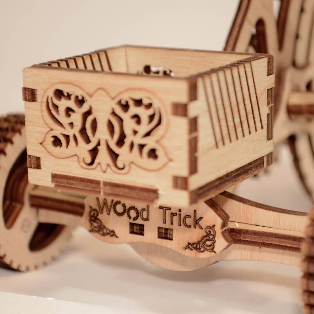 Wood Trick Maqueta a escala de bicicleta de madera