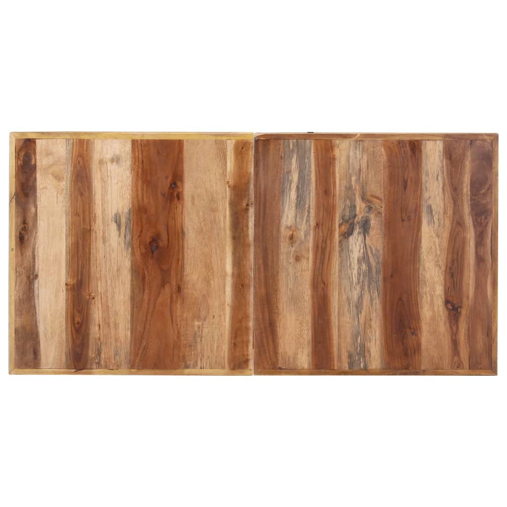 vidaXL Mesa de comedor madera maciza acabado de sheesham 140x70x75 cm