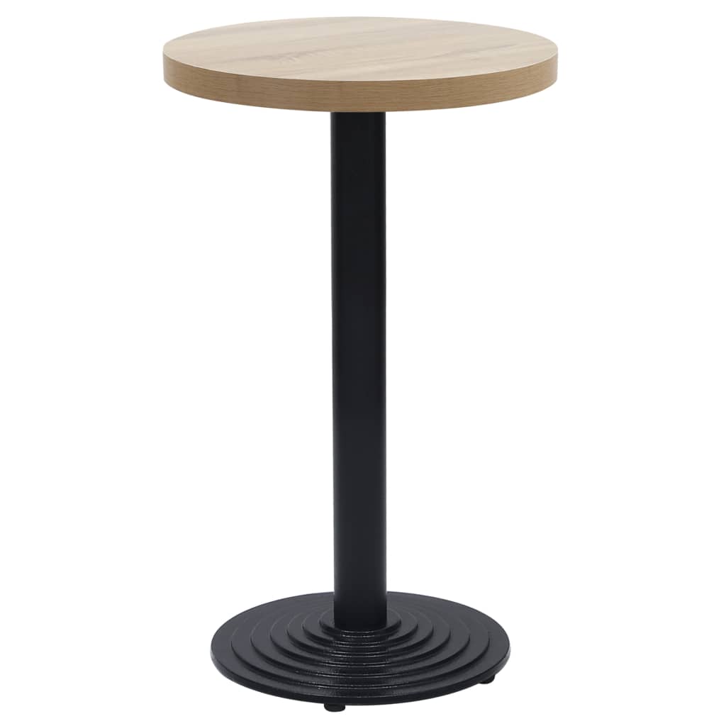 vidaXL Pata de mesa de bistró hierro fundido negro Ø43x72 cm