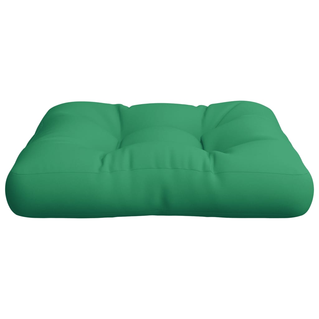 vidaXL Cojín para sofá de palets tela verde 50x50x12 cm