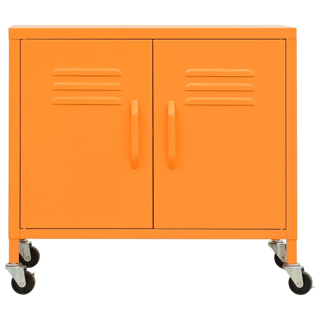 vidaXL Armario de almacenamiento acero naranja 60x35x56 cm