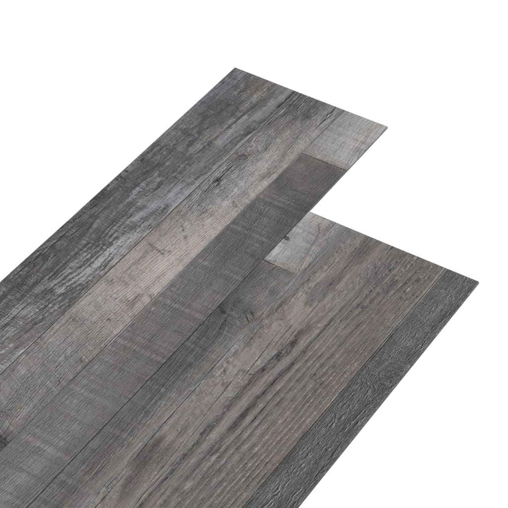 vidaXL Lamas para suelo PVC autoadhesivas madera industrial 4,46m² 3mm