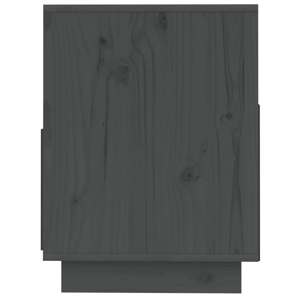 vidaXL Mueble de TV de madera maciza de pino gris 140x37x50 cm