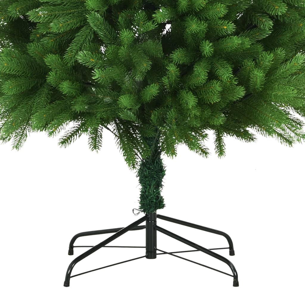 vidaXL Árbol de Navidad artificial preiluminado con luces verde 240 cm